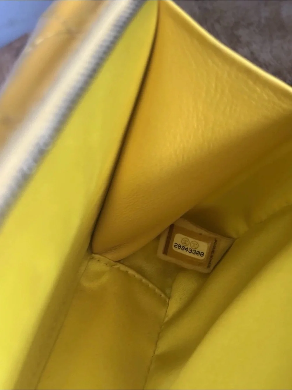 CHANEL Yellow Quilted Leather Crossbody Camera Bag